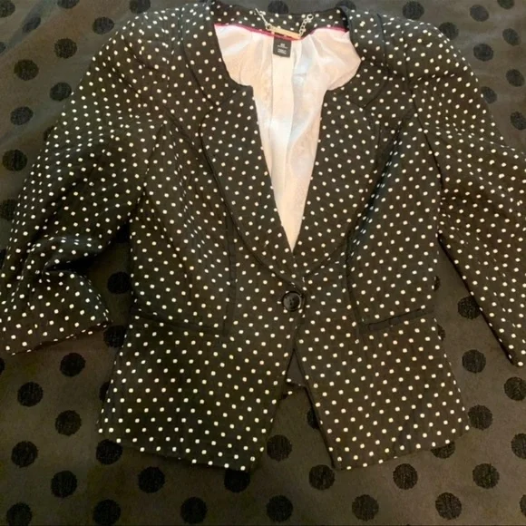 White House Black Market Polkadot Blazer - Picture 2 of 7